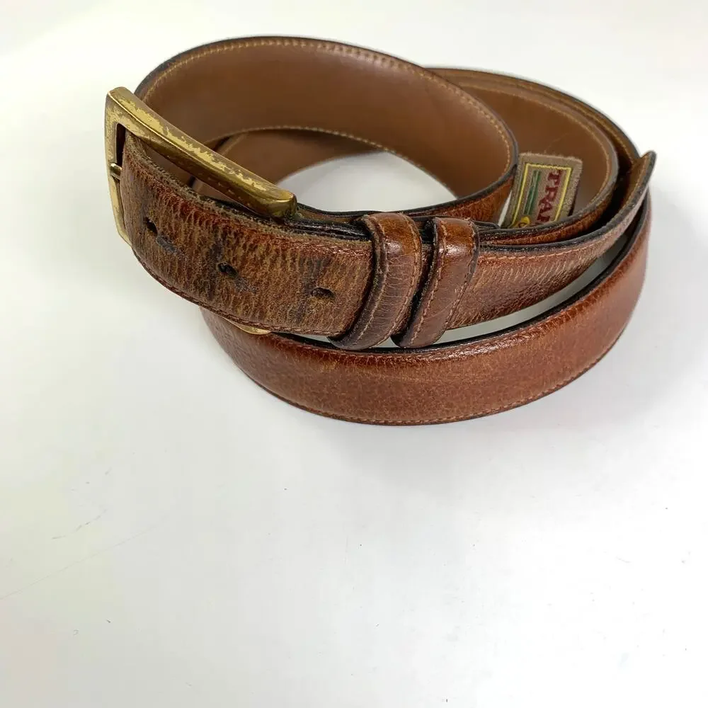Trafalgar Leather Belt Classic Scotch Grain Tan Brown